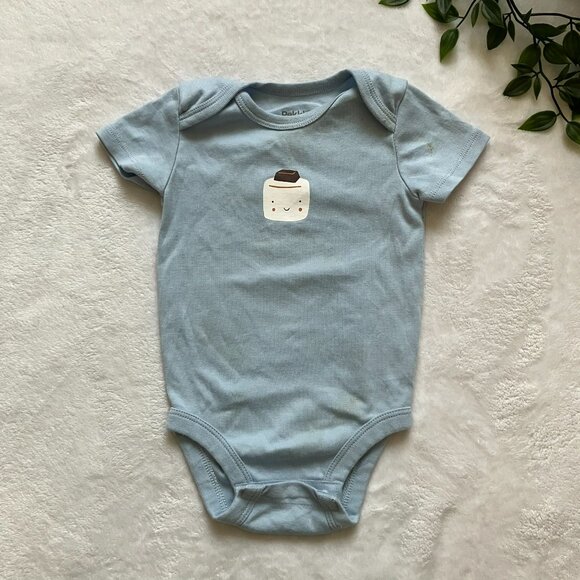 Pekkle Baby Outfit Set 4-pc 100% Cotton 9M | GUC Bodysuits Pants S’mores Stripe - Picture 6 of 16